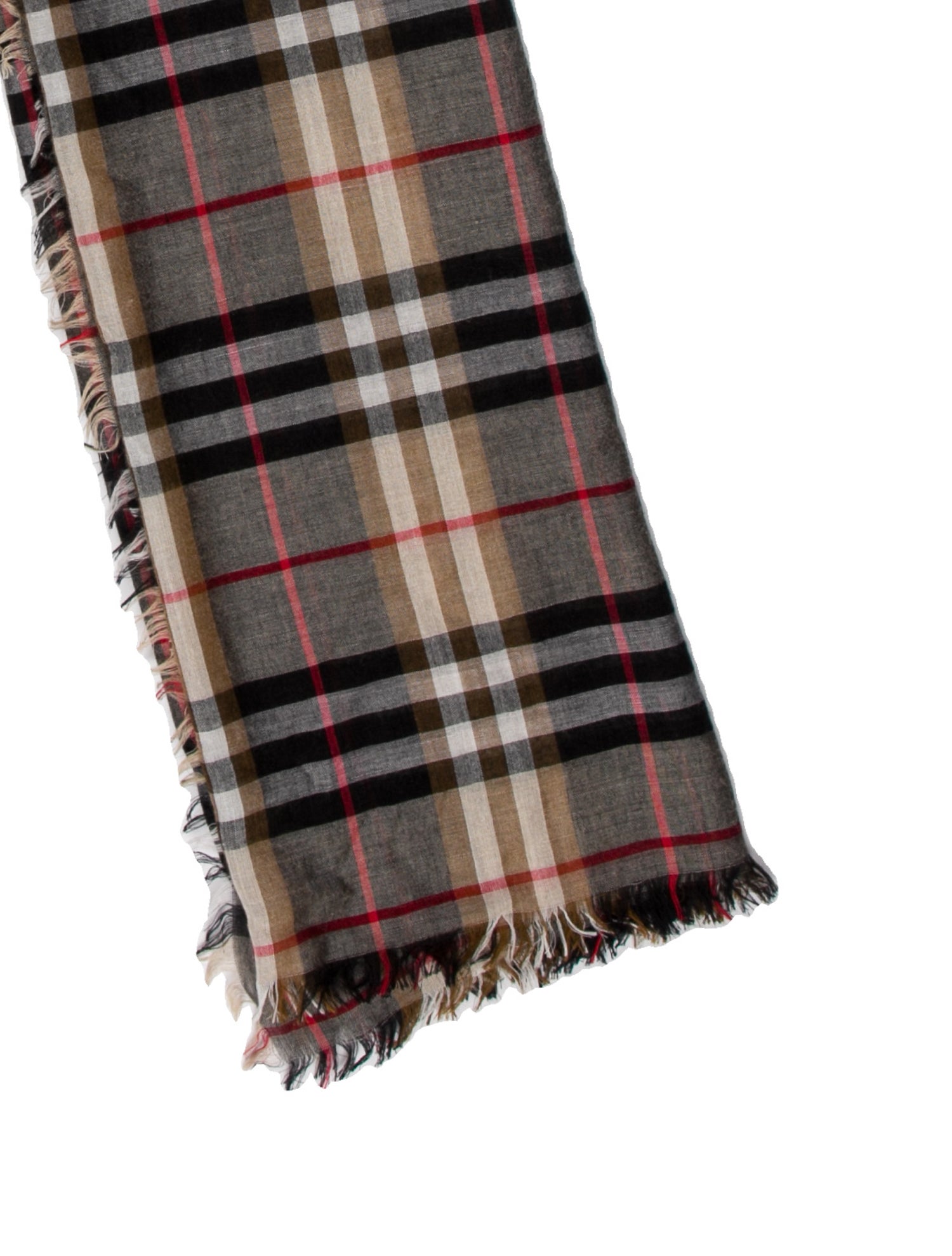 Burberry Cashmere Nova Check Pattern Scarf