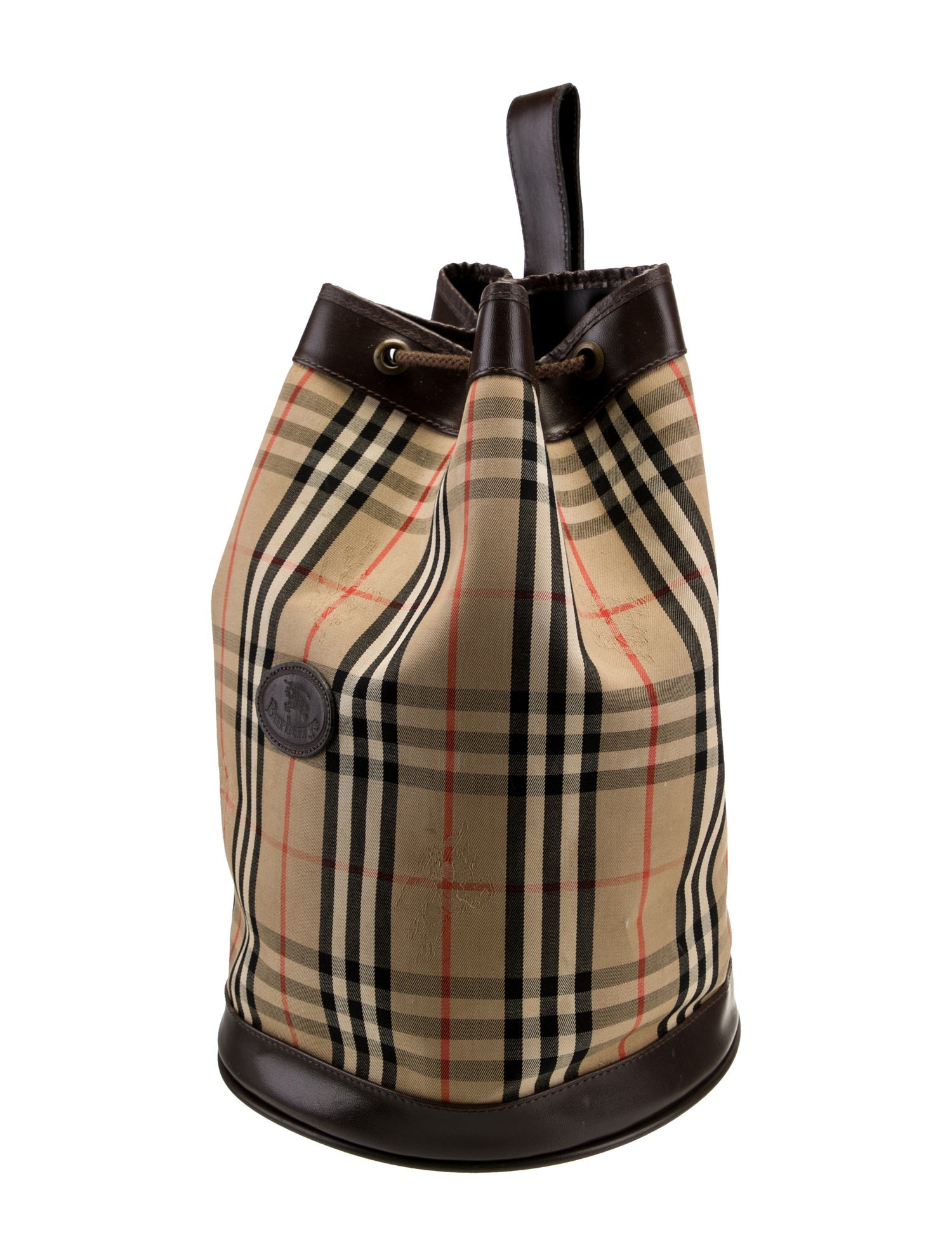 Burberry's Horseferry Check Bucket Bag Vintage