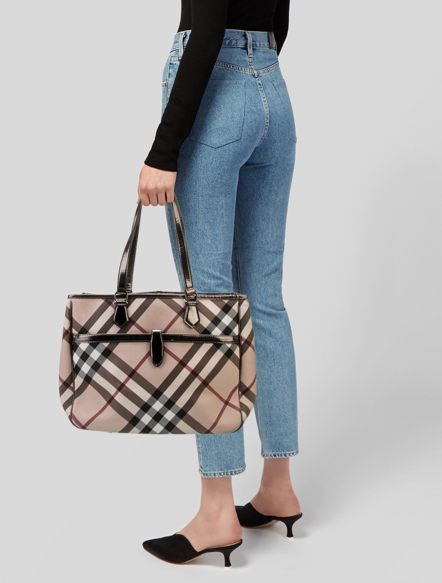 Burberry Super Nova Check Tote