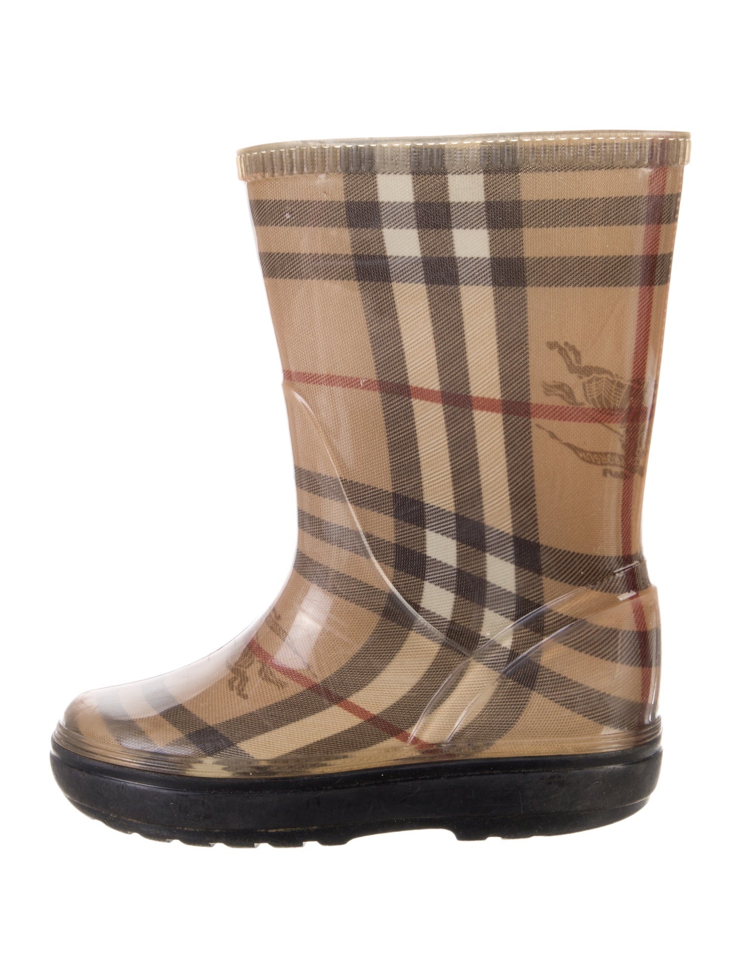 Burberry Girls' Checkprint Rubber Boots