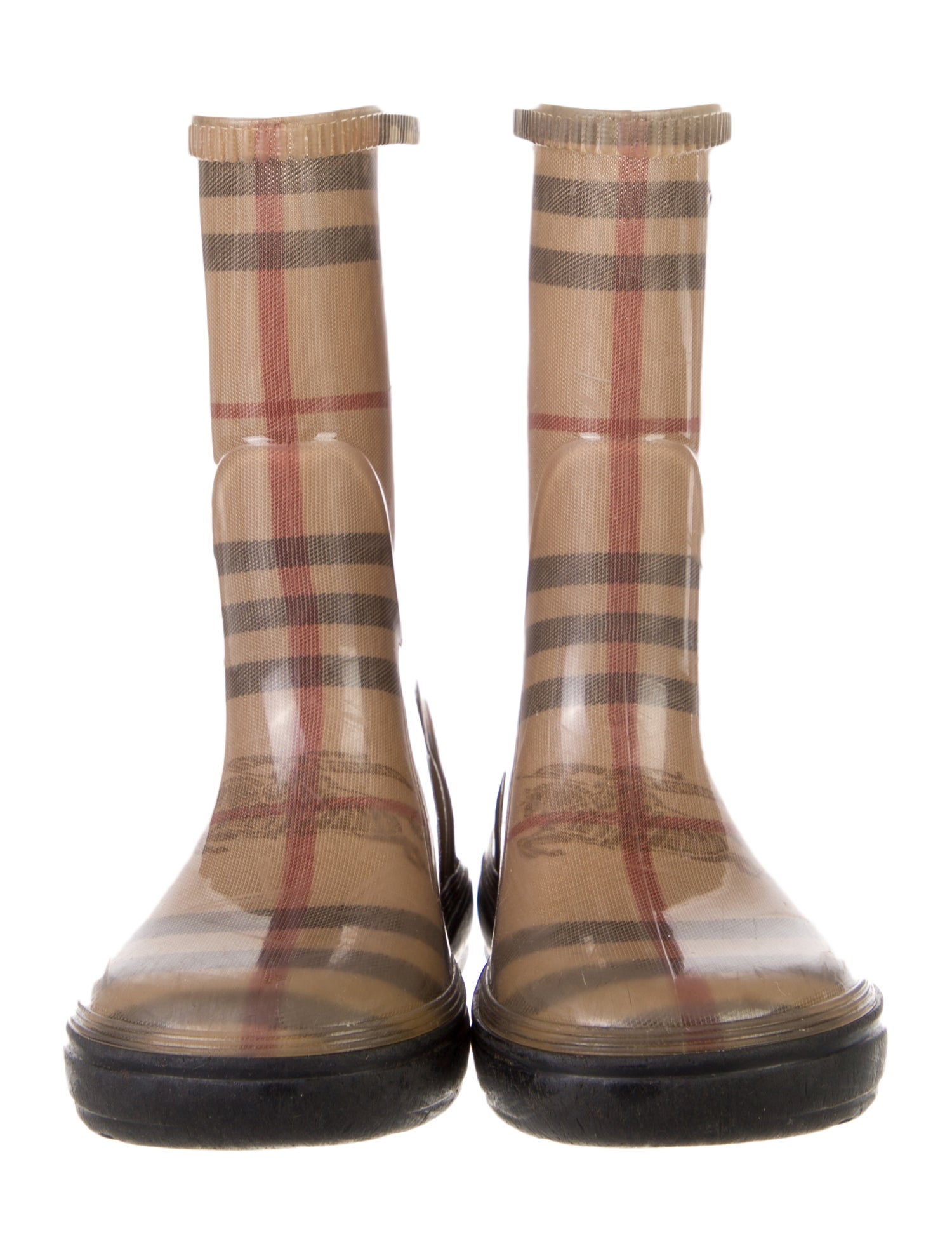 Burberry Girls' Checkprint Rubber Boots