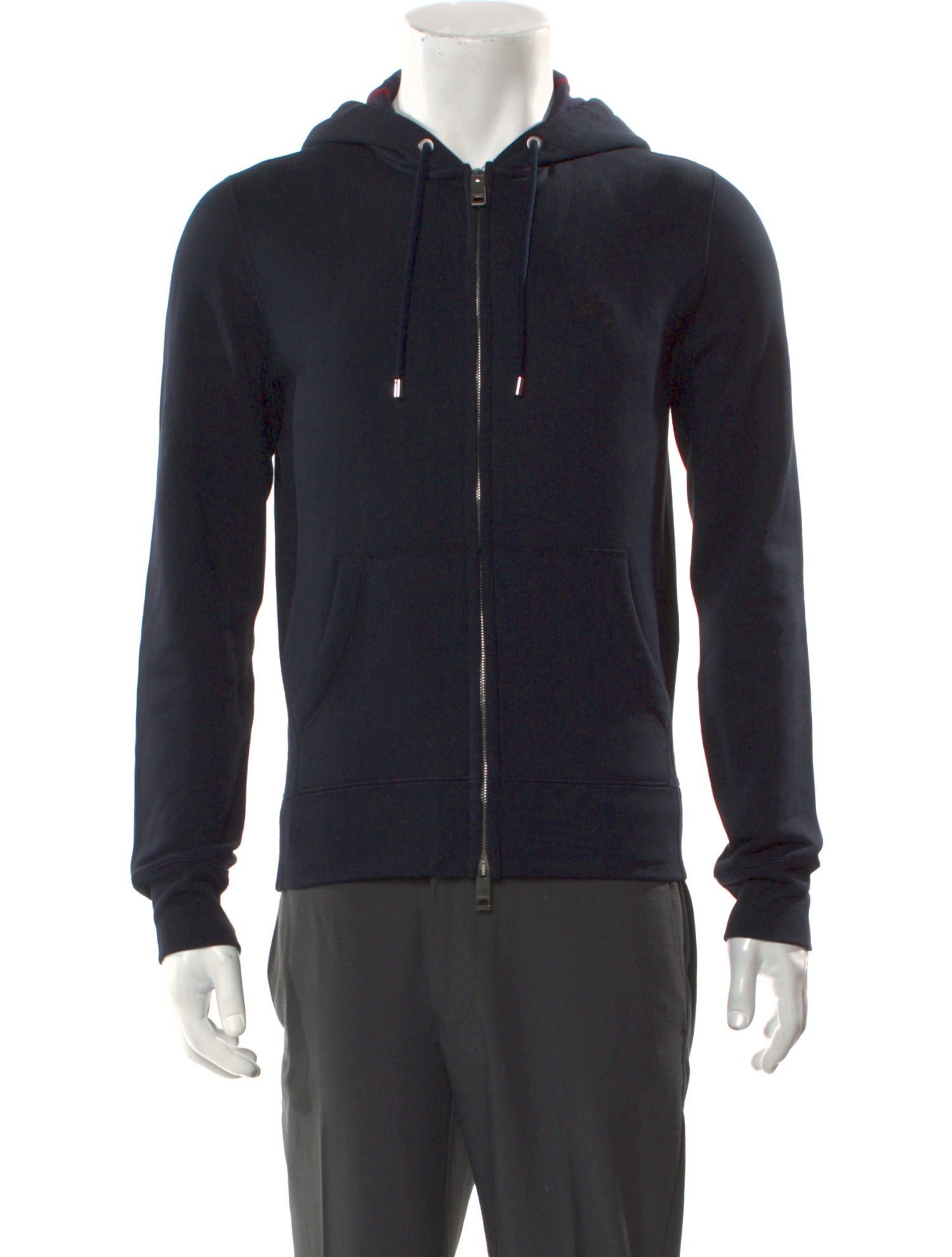 Burberry Abstract Check Crew Neck Hoodie