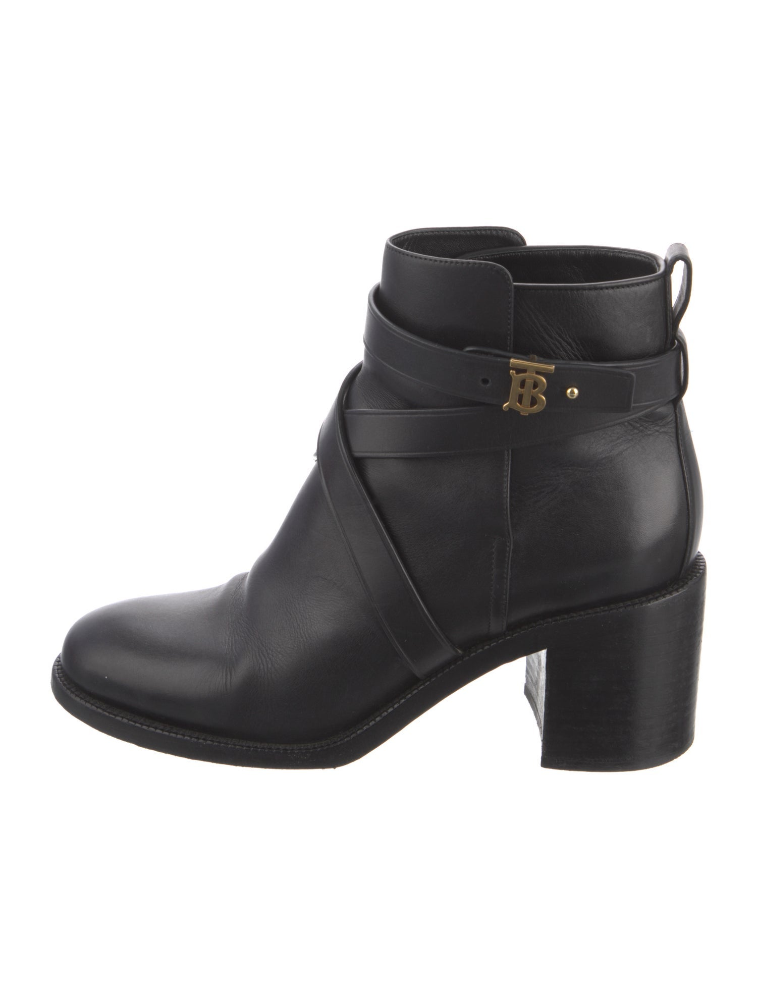 Burberry TB Monogram Leather Boots