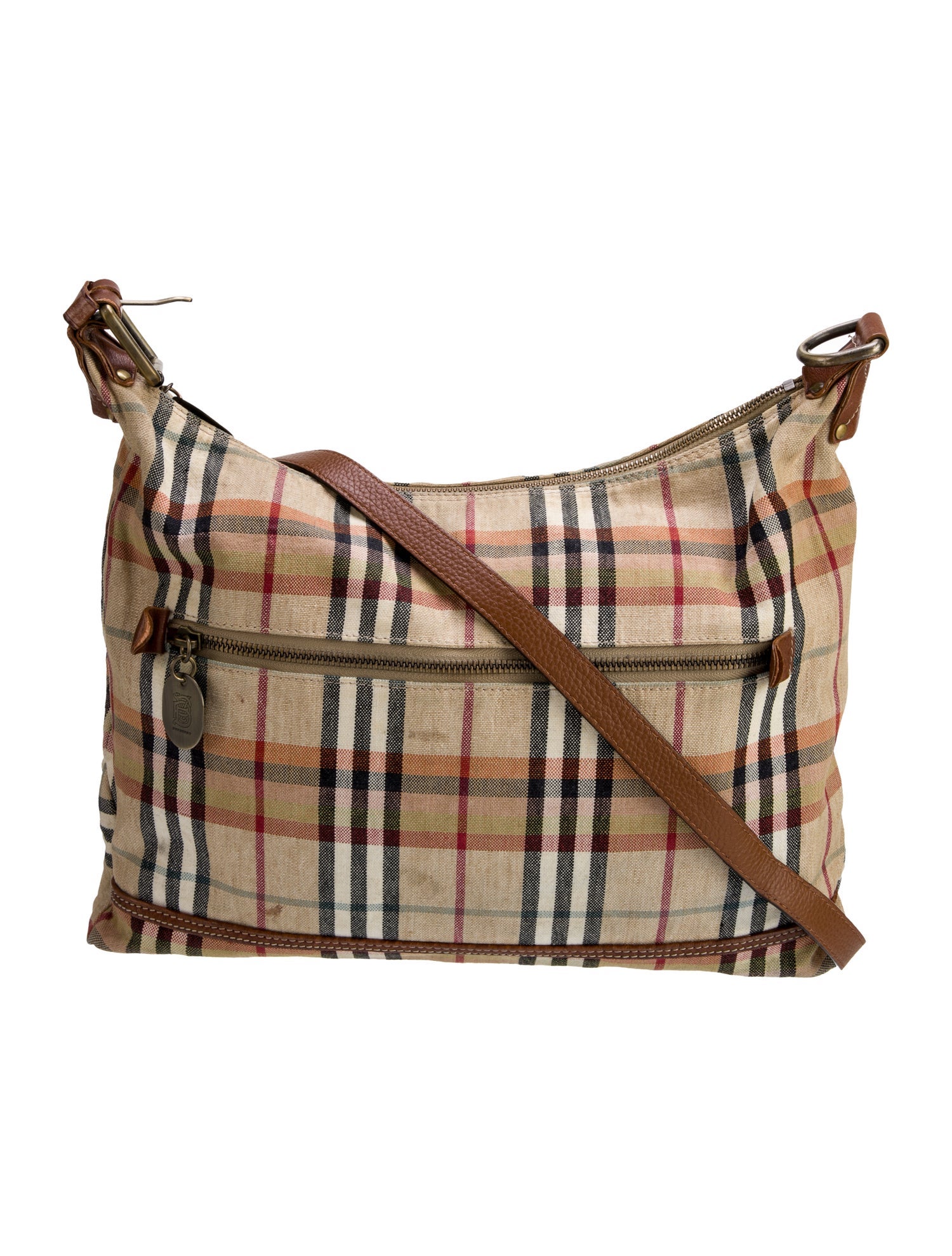 Burberry Haymarket Check Hobo Vintage