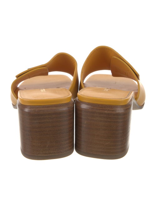 Burberry TB Monogram Leather Slides