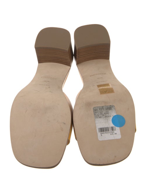 Burberry TB Monogram Leather Slides