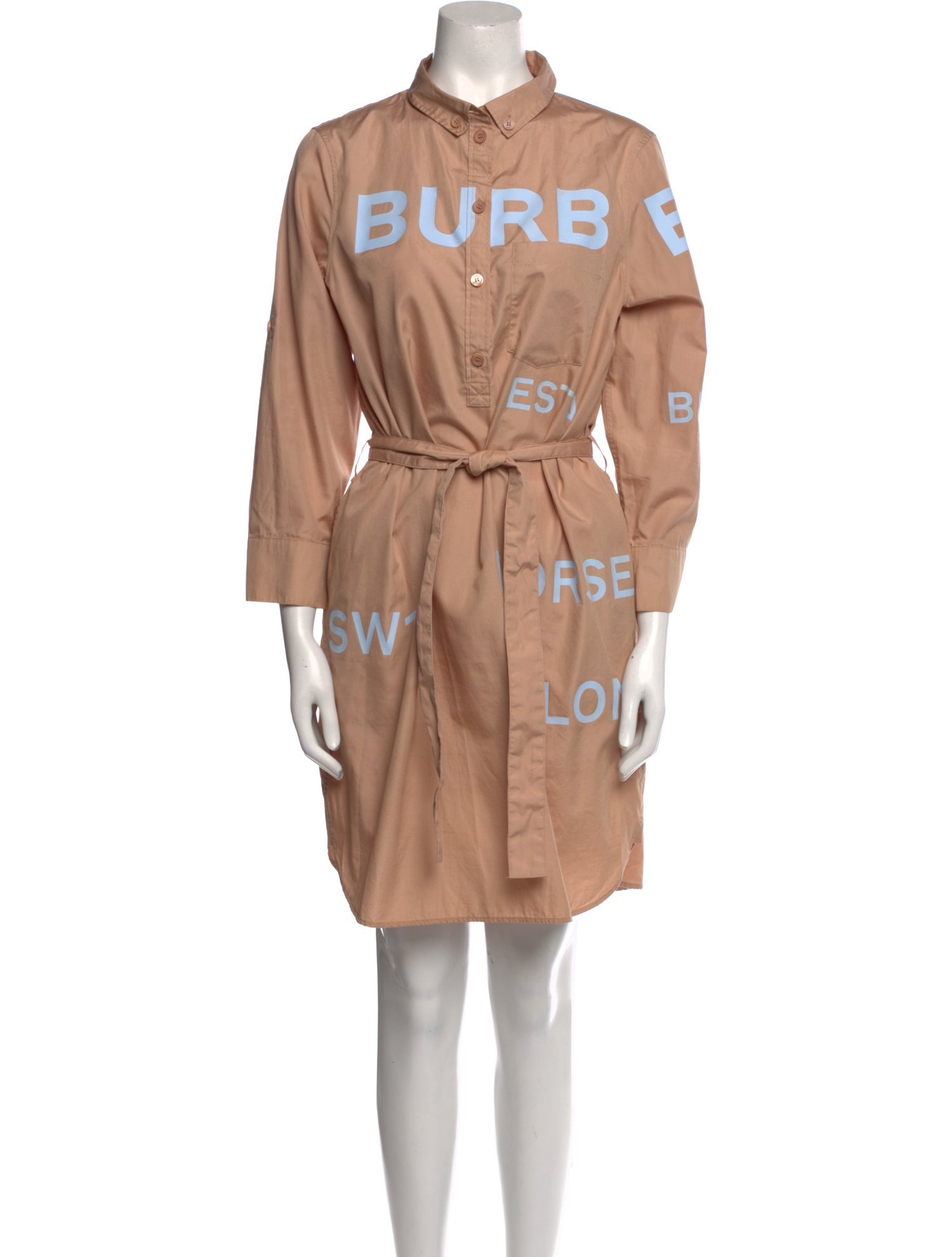 Burberry Graphic Print Knee-Length Dress