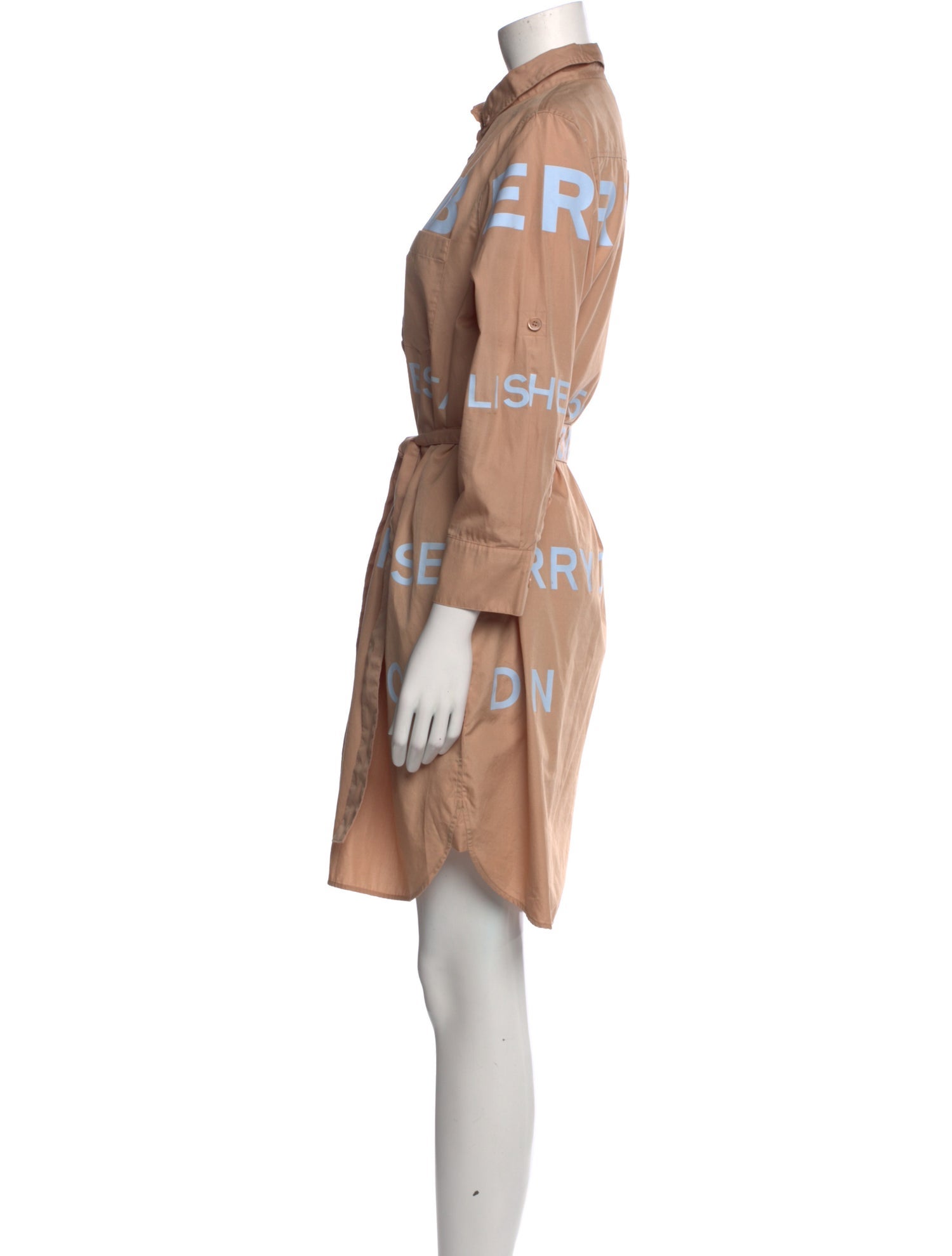 Burberry Graphic Print Knee-Length Dress