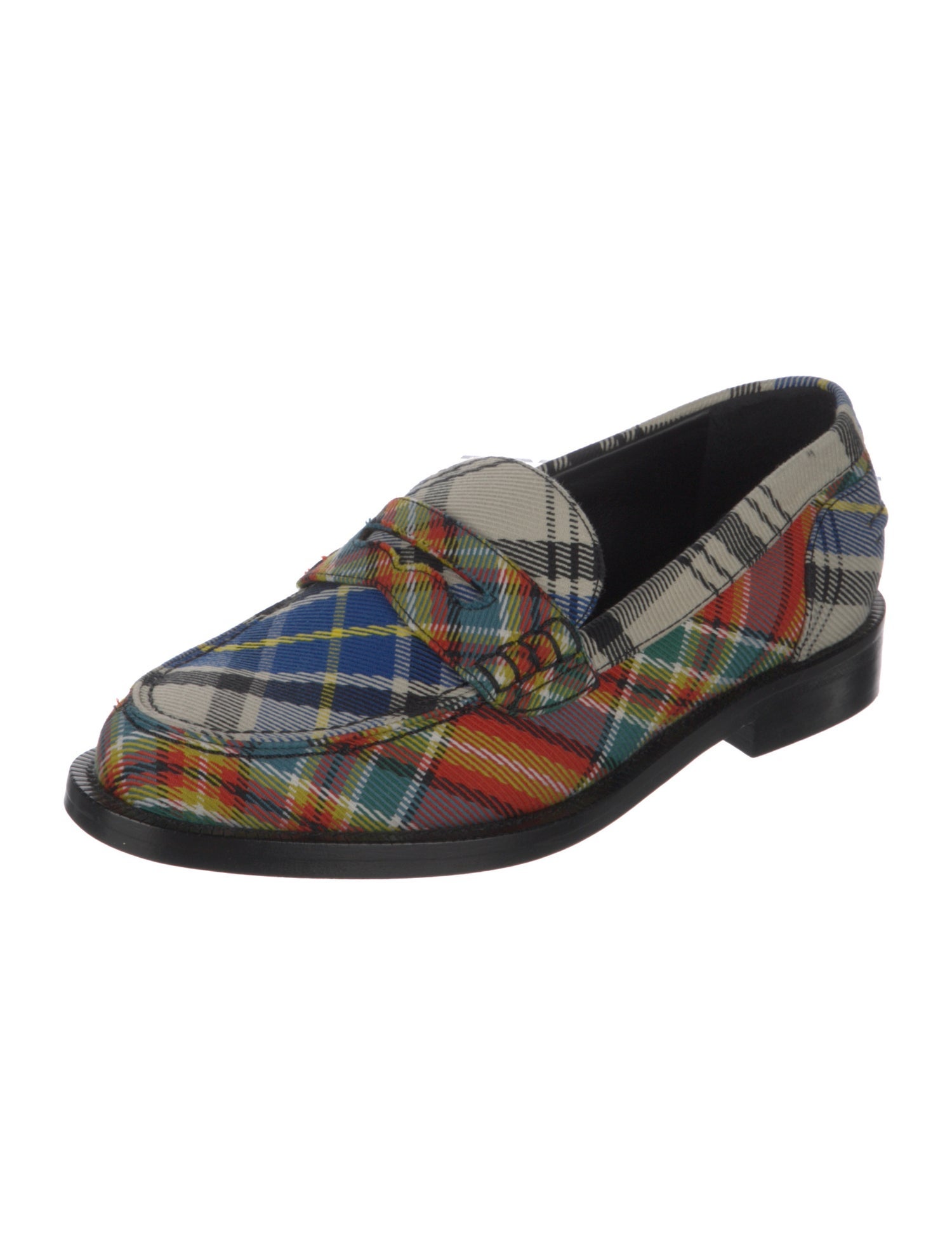Burberry House Check Pattern Canvas Loafers