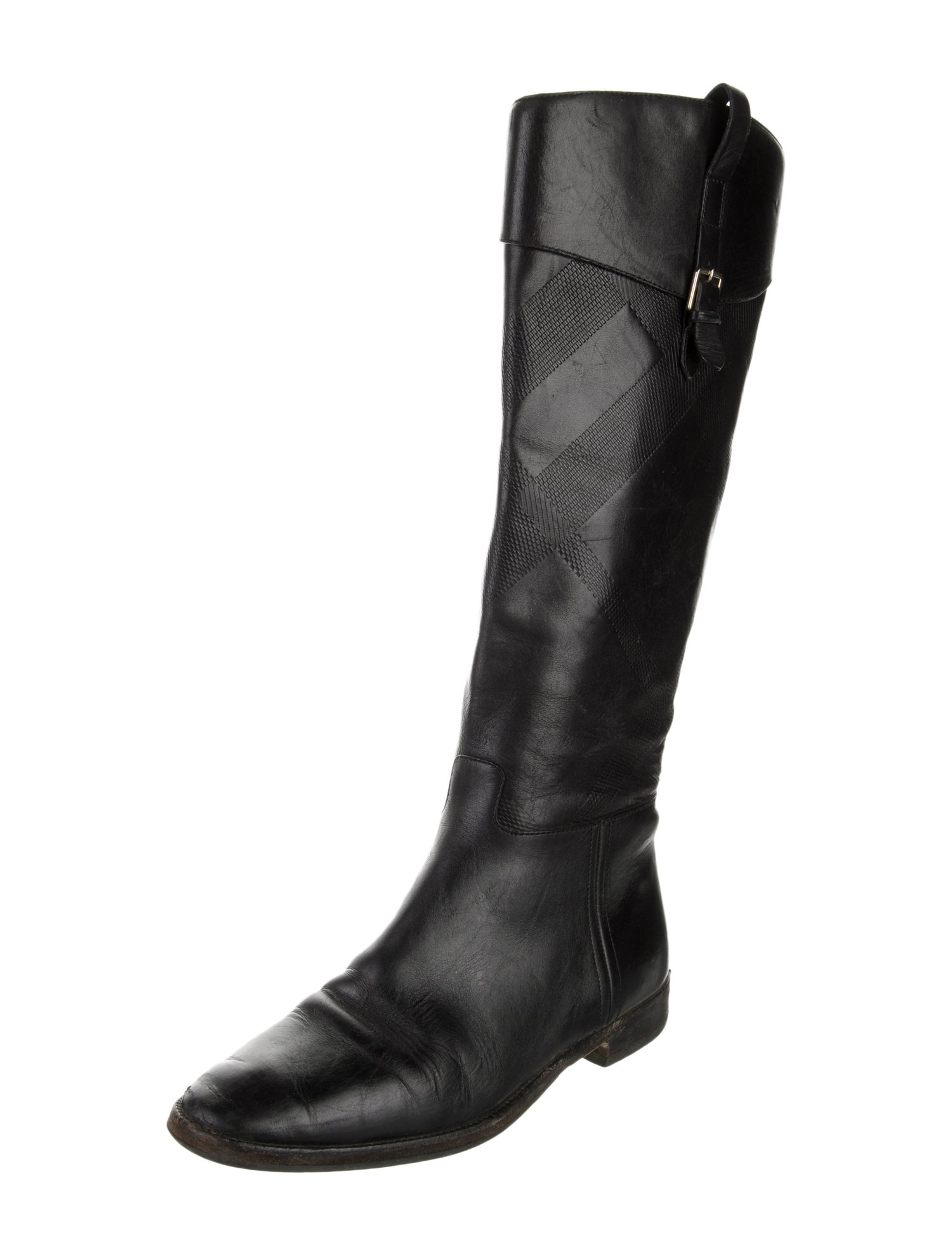 Burberry Leather Riding Boots