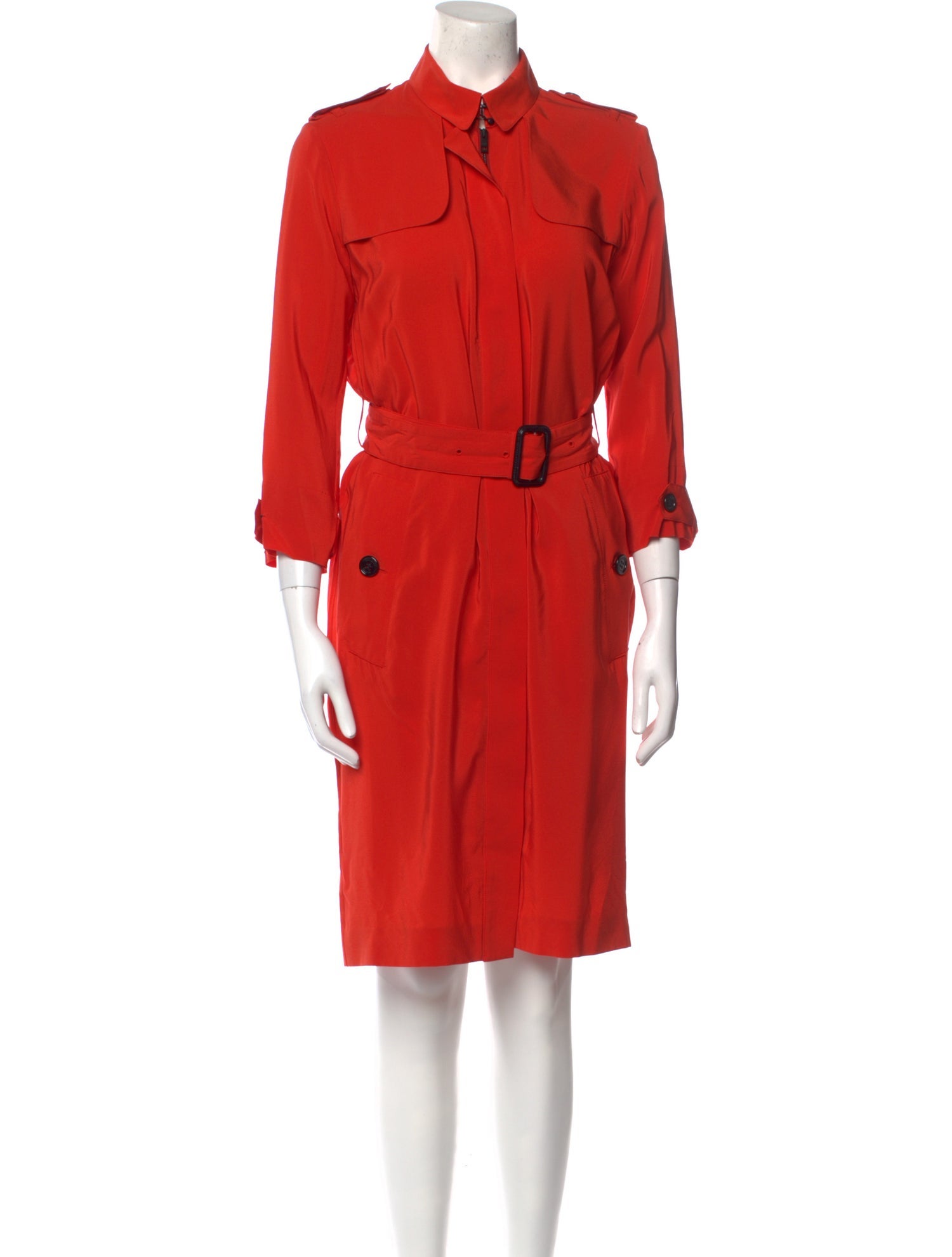 Burberry Silk Knee-Length Dress