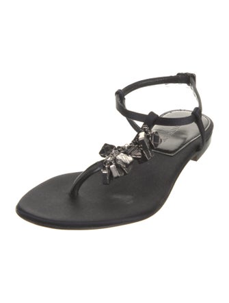 Burberry Satin Slingback Sandals