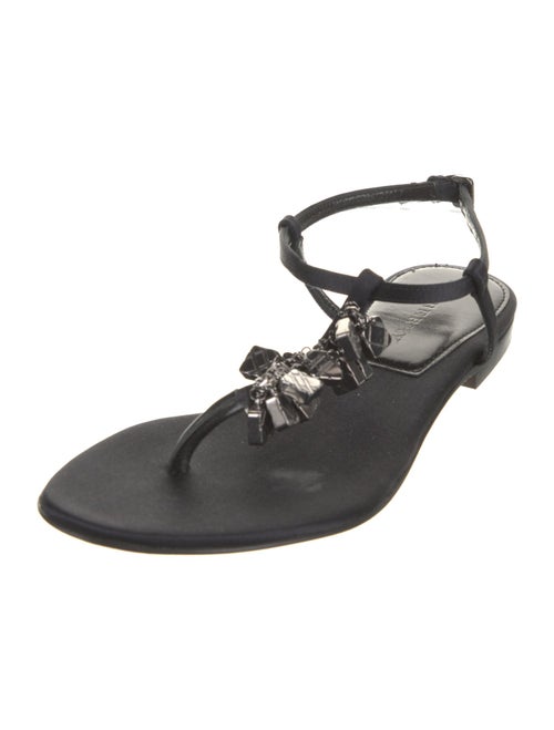 Burberry Satin Slingback Sandals