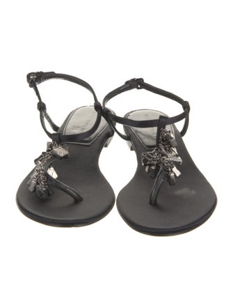 Burberry Satin Slingback Sandals