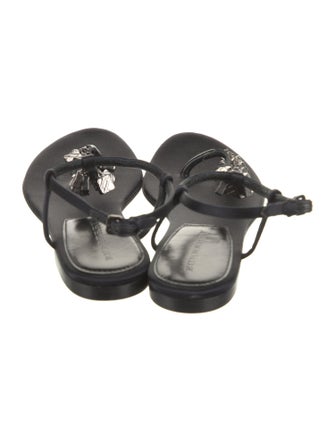 Burberry Satin Slingback Sandals