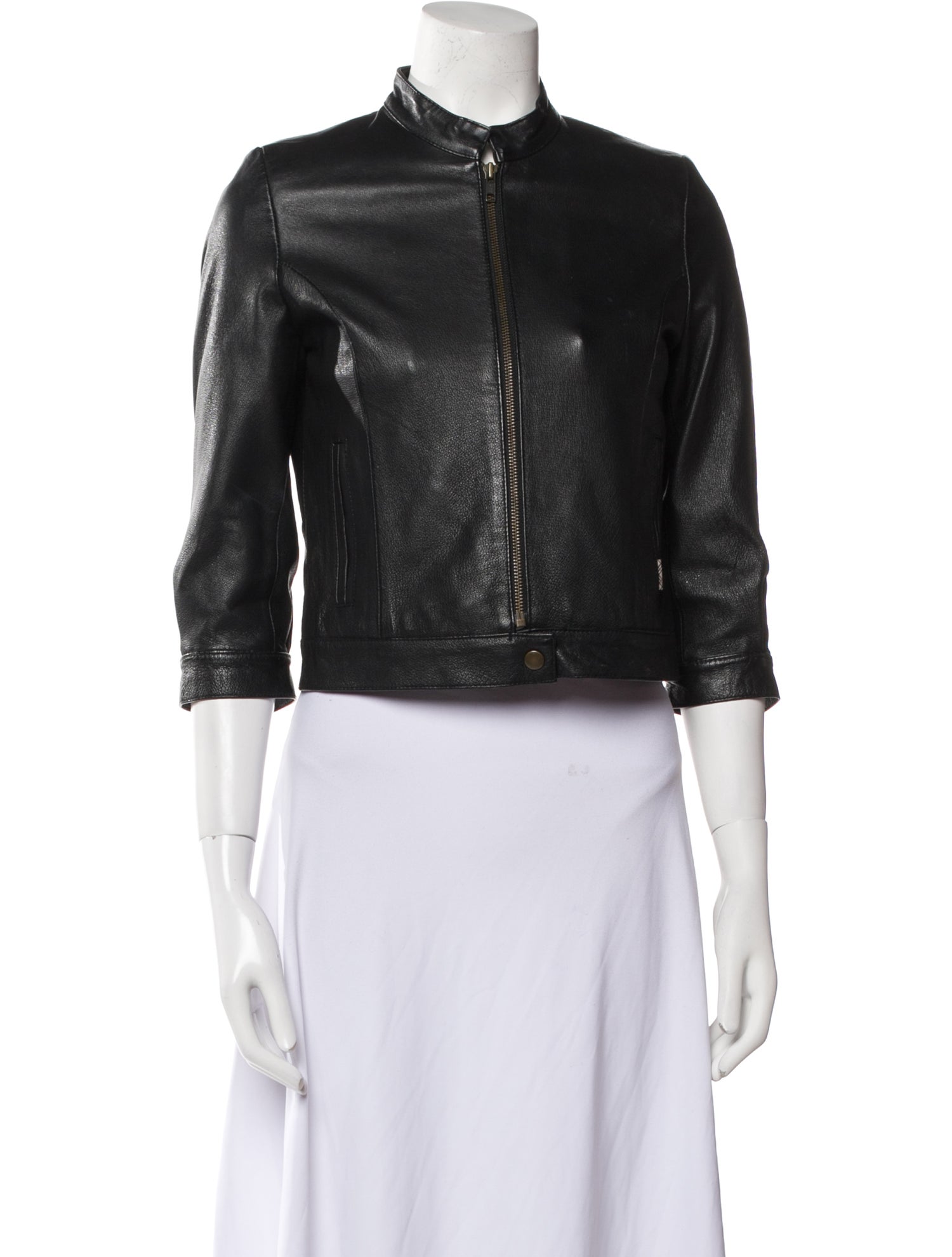 Burberry Kids Boys' Leather Jacket