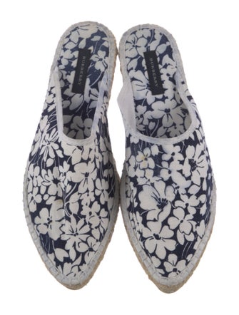 Burberry Canvas Floral Print Mules