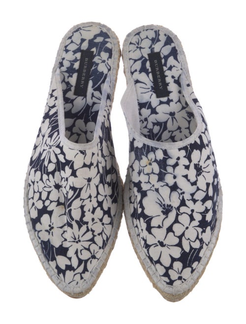 Burberry Canvas Floral Print Mules