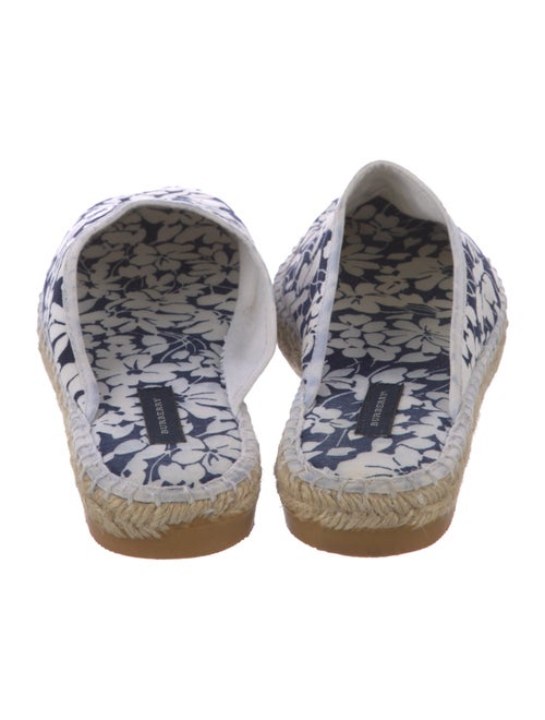 Burberry Canvas Floral Print Mules