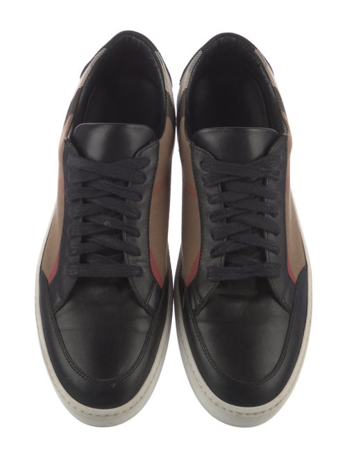 Burberry Nova Check Pattern Canvas Sneakers