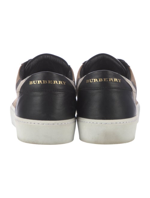 Burberry Nova Check Pattern Canvas Sneakers