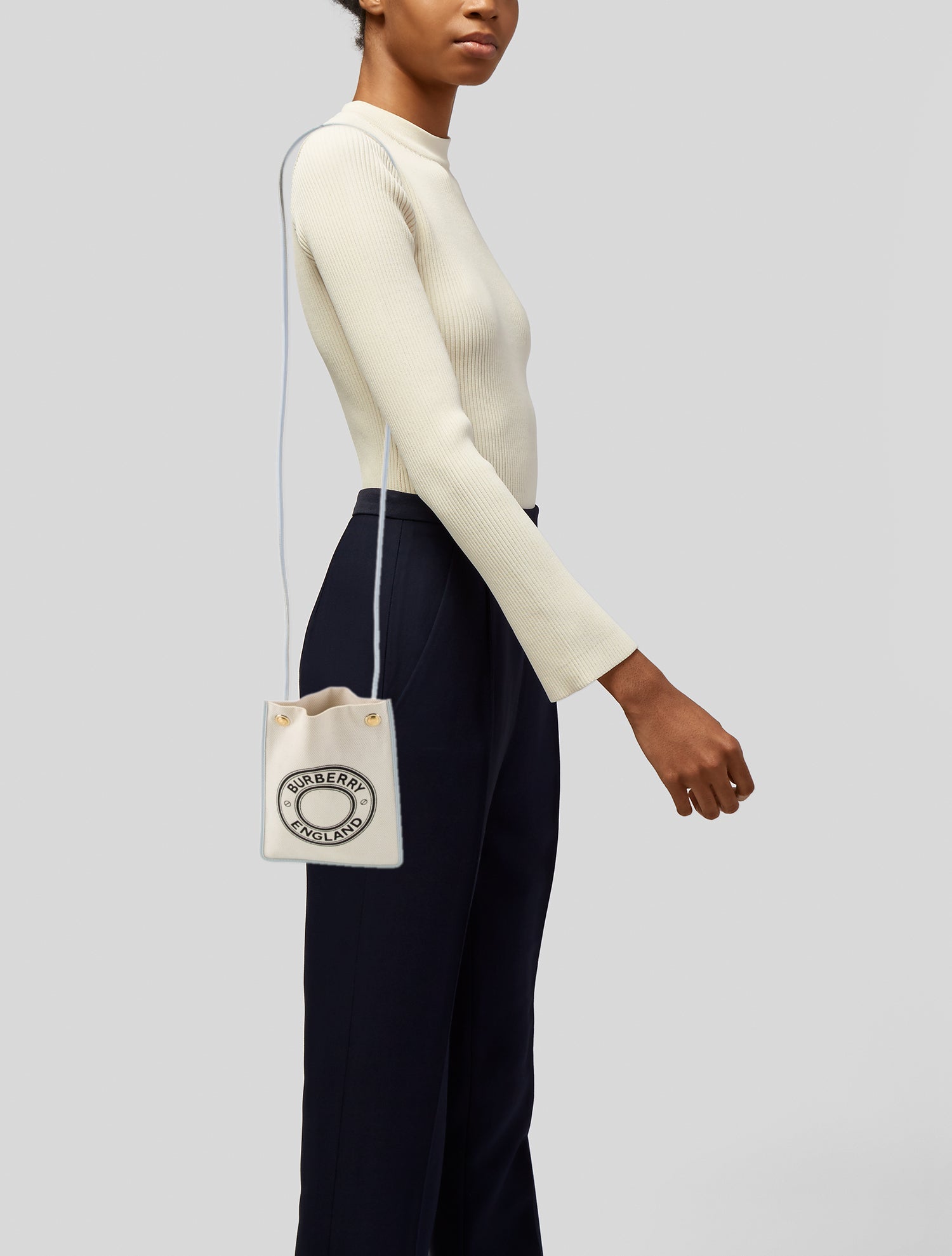 Burberry Canvas Bucket Bag