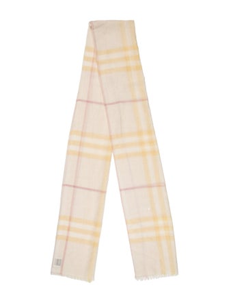 Burberry Plaid Print Scarf