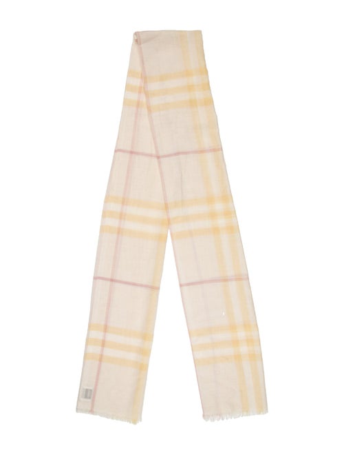 Burberry Plaid Print Scarf
