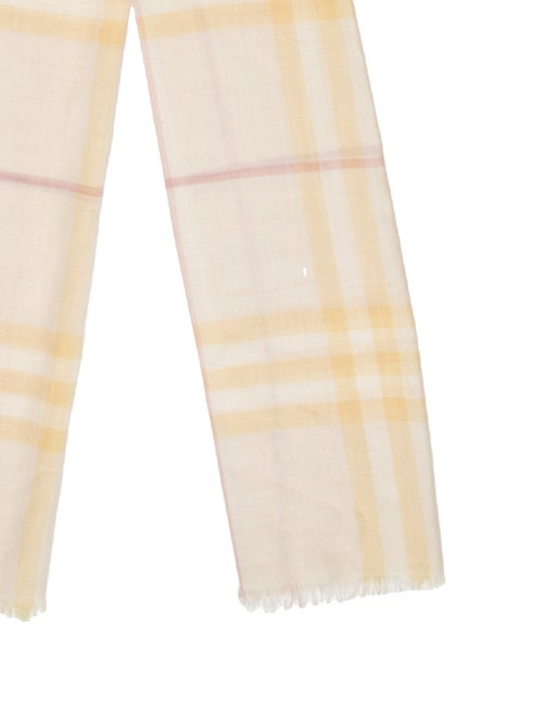 Burberry Plaid Print Scarf