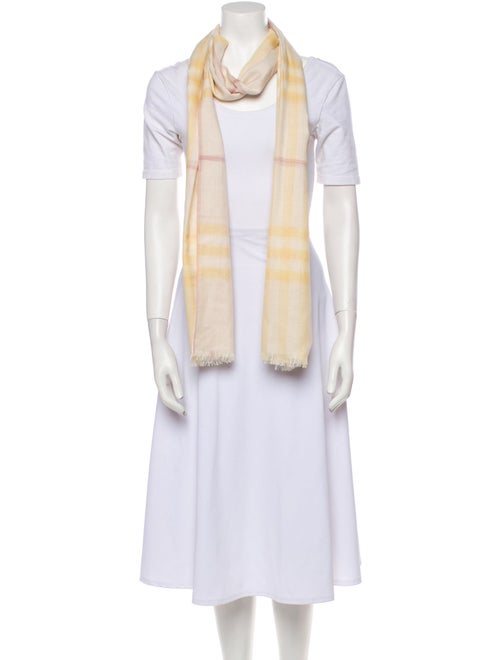 Burberry Plaid Print Scarf