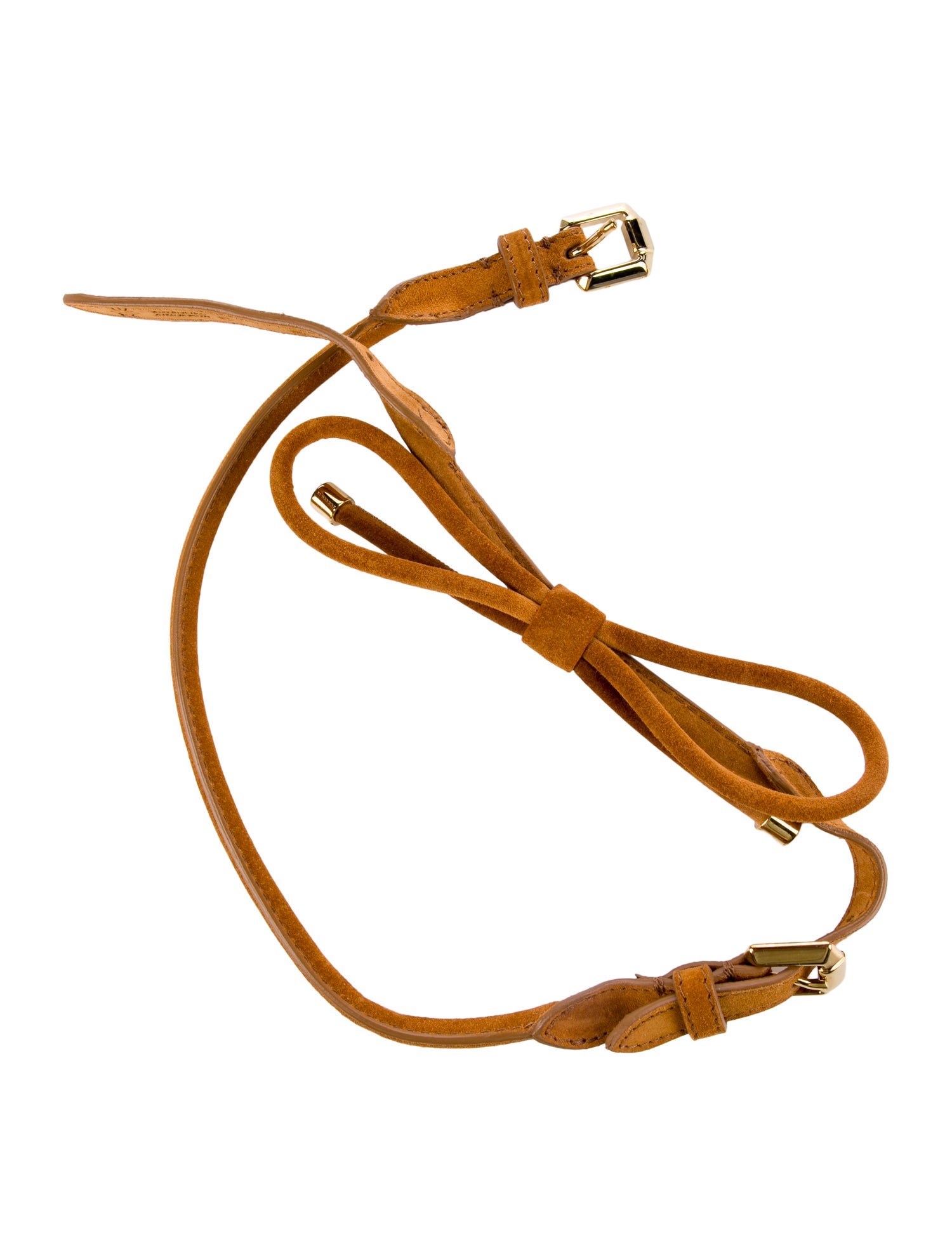 Burberry Bow Suede Bag Strap