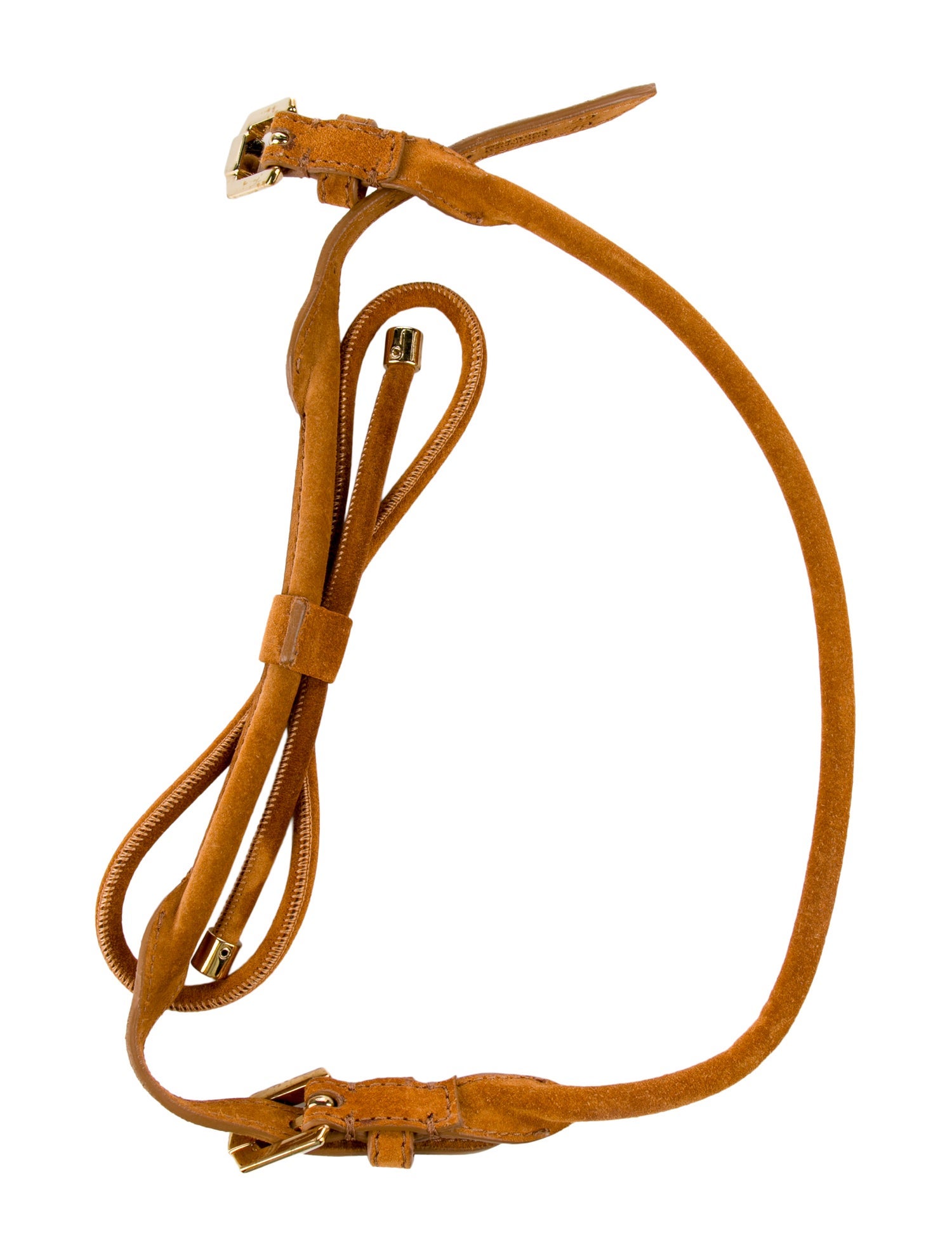 Burberry Bow Suede Bag Strap