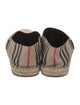 Burberry House Check Pattern Canvas Espadrilles