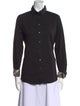 Burberry Long Sleeve Button-Up Top