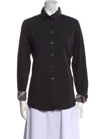 Burberry Tops Long Sleeve Button-Up Top US 10 | L