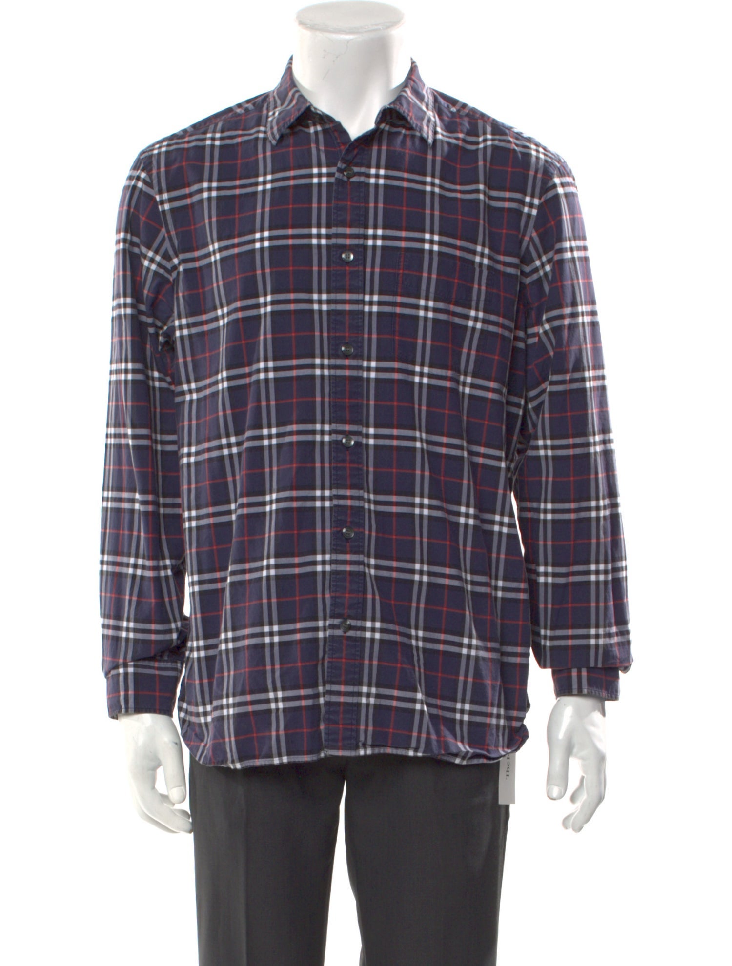 Burberry House Check Pattern Long Sleeve Shirt