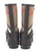 Burberry Nova Check Pattern Rubber Rain Boots