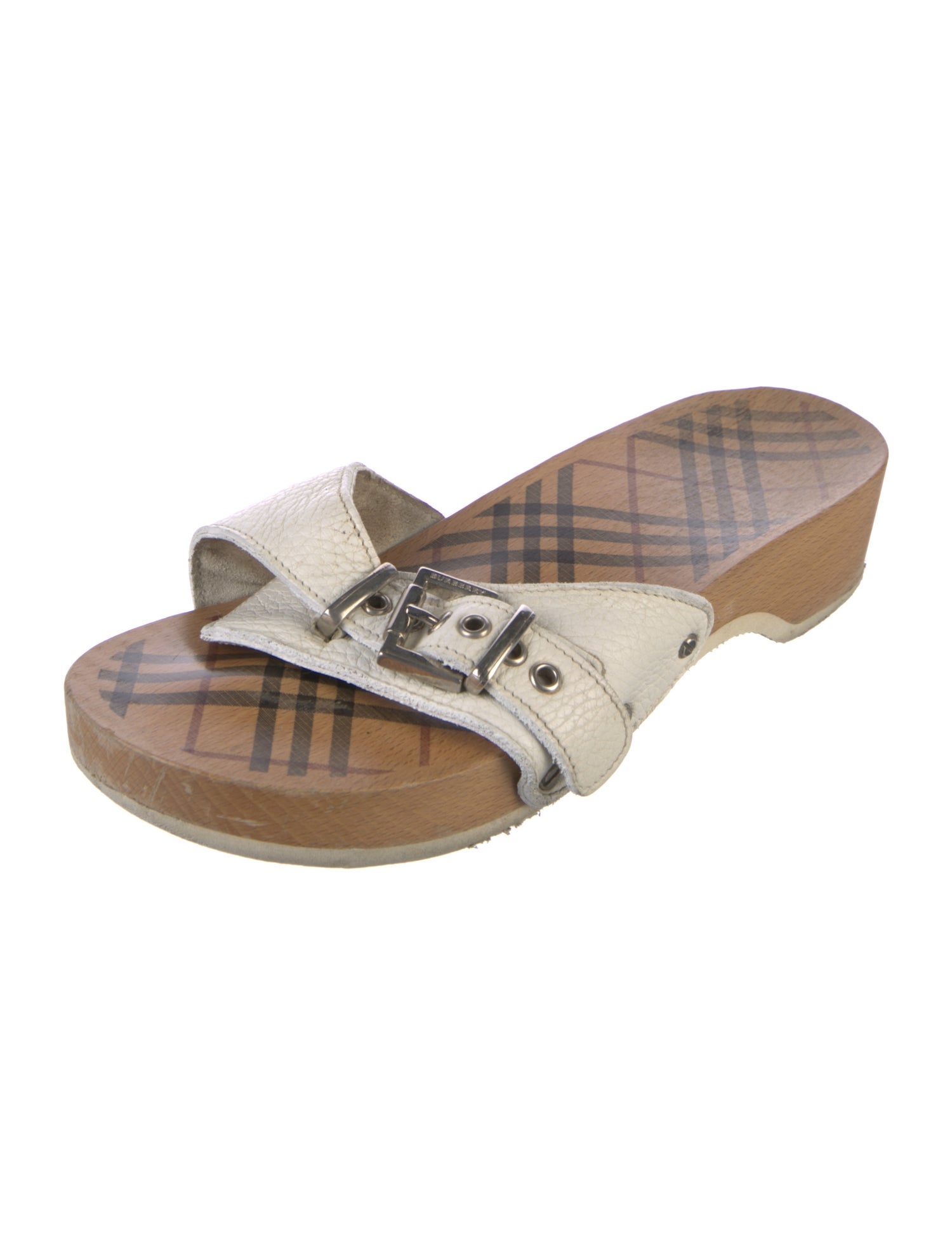 Burberry Leather Slides