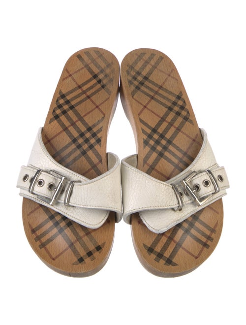 Burberry Leather Slides