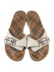 Burberry Leather Slides