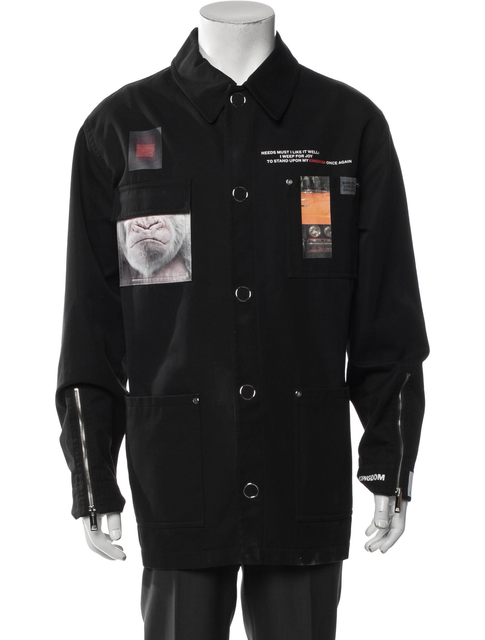 Burberry Graphic Print Utility Jacket