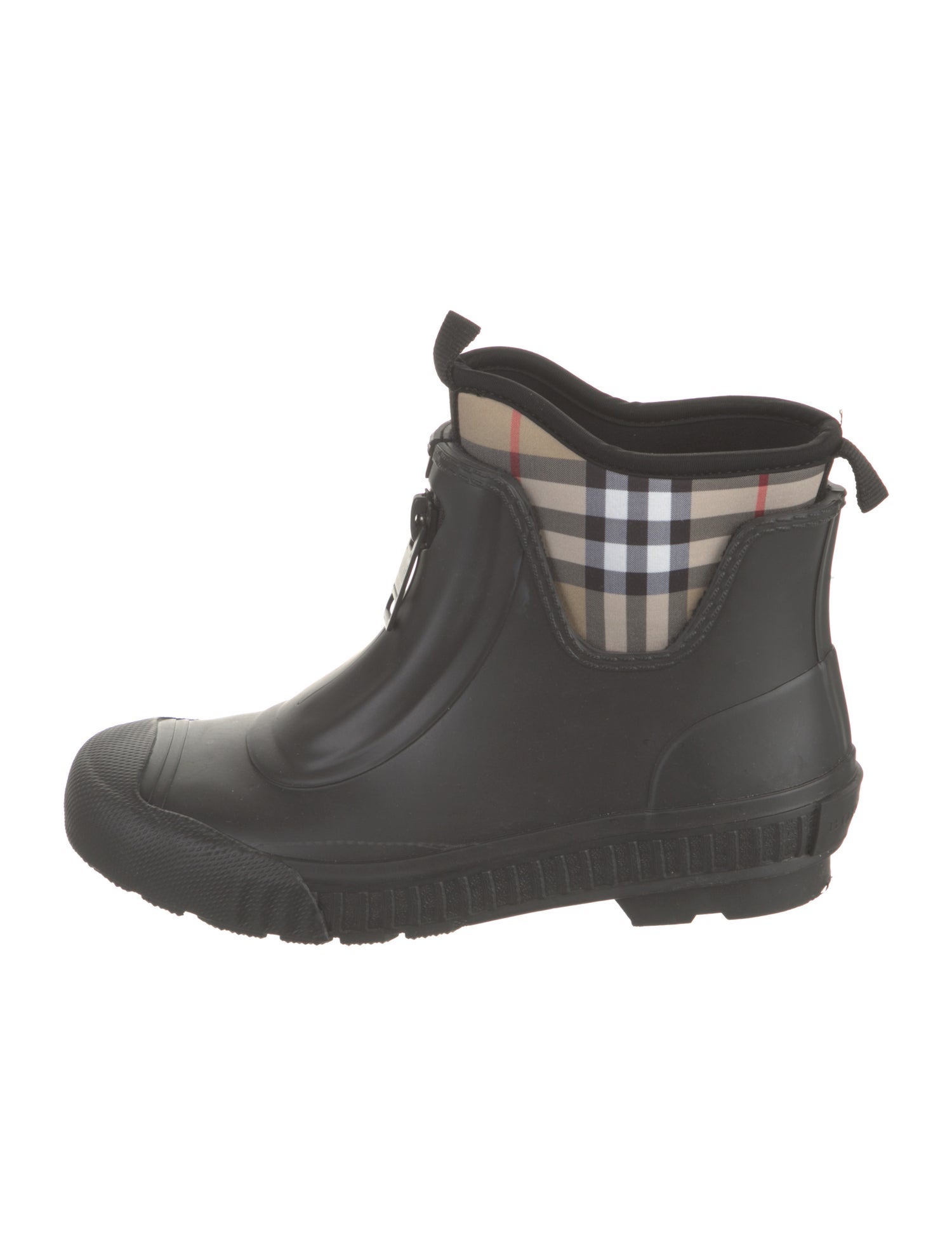Burberry House Check Pattern Rubber Rain Boots