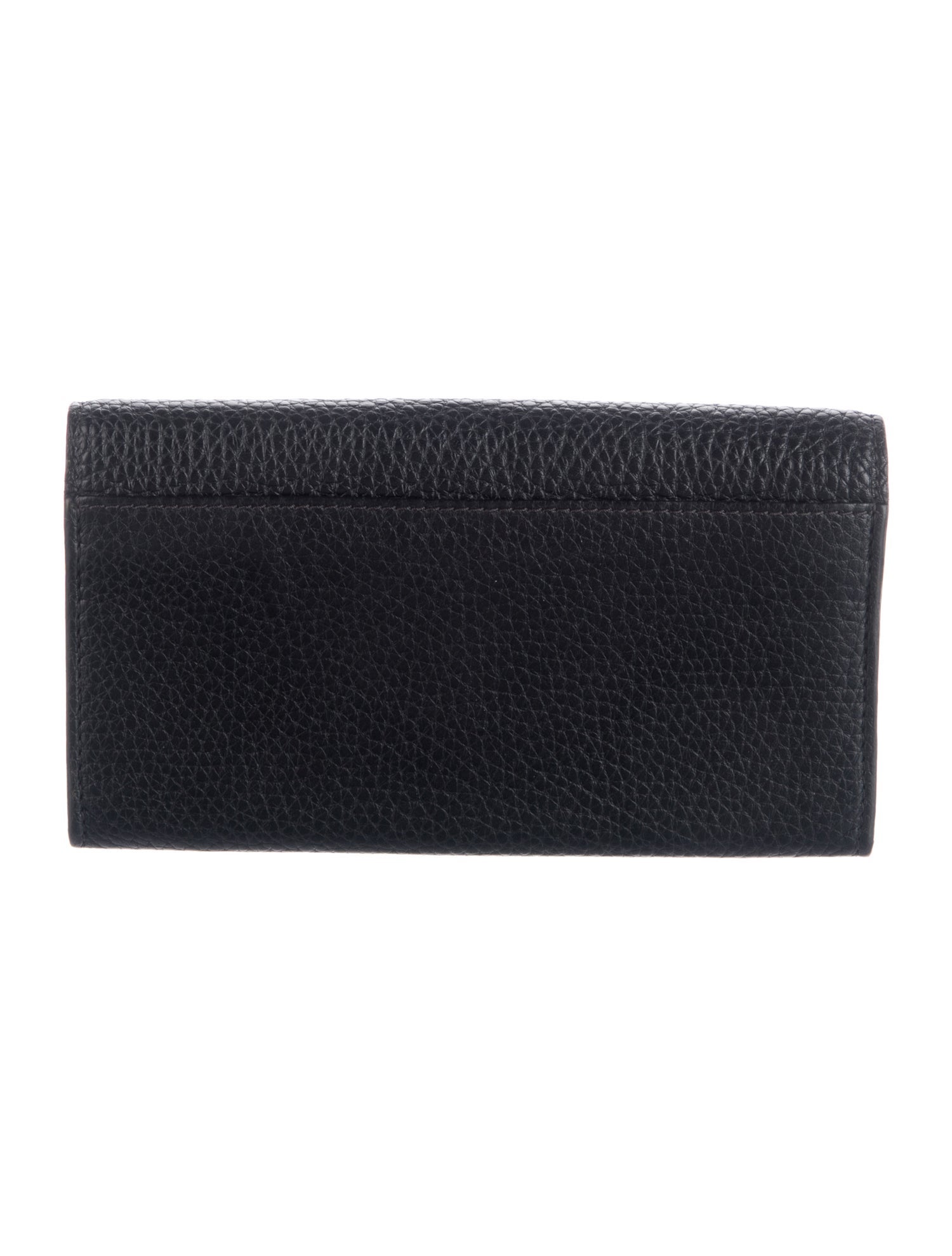 Burberry Nova Check Pattern Leather Continental Wallet