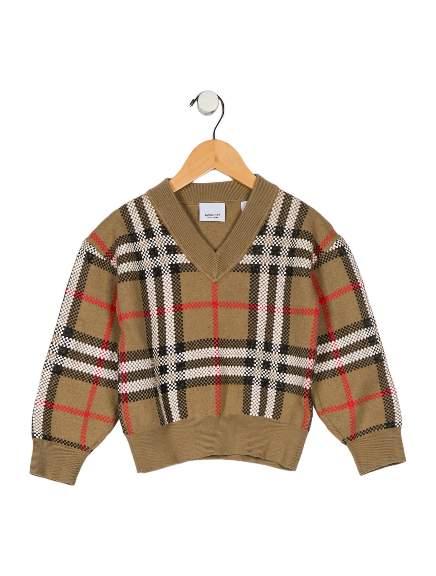 Burberry Kids Girls' Wool Printed Sweater