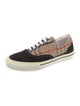 Burberry Nova Check Pattern Canvas Sneakers