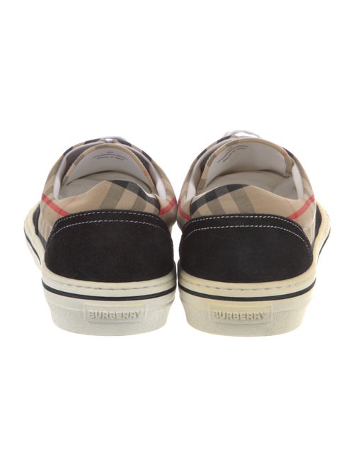 Burberry Nova Check Pattern Canvas Sneakers
