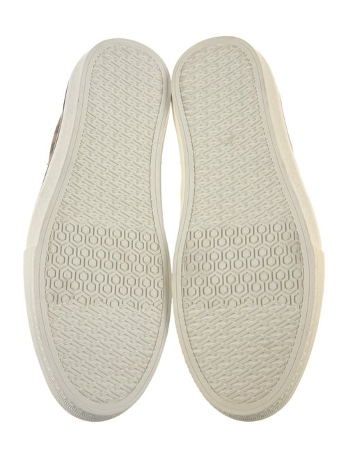 Burberry Nova Check Pattern Canvas Sneakers