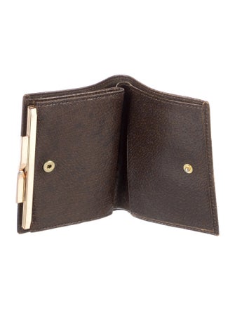 Burberry's Haymarket Check Pattern Canvas Bifold Wallet