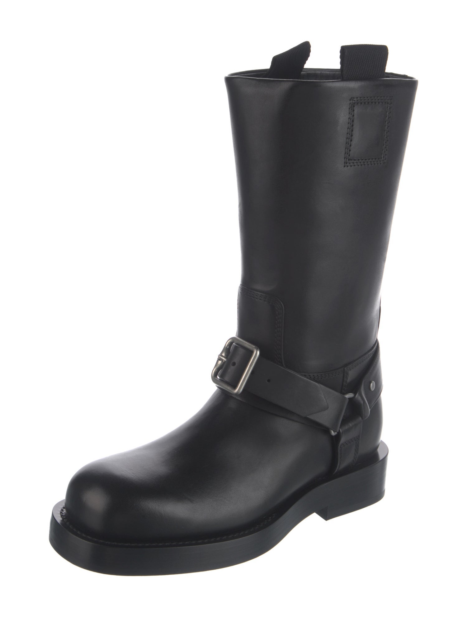 Burberry Leather Moto Boots
