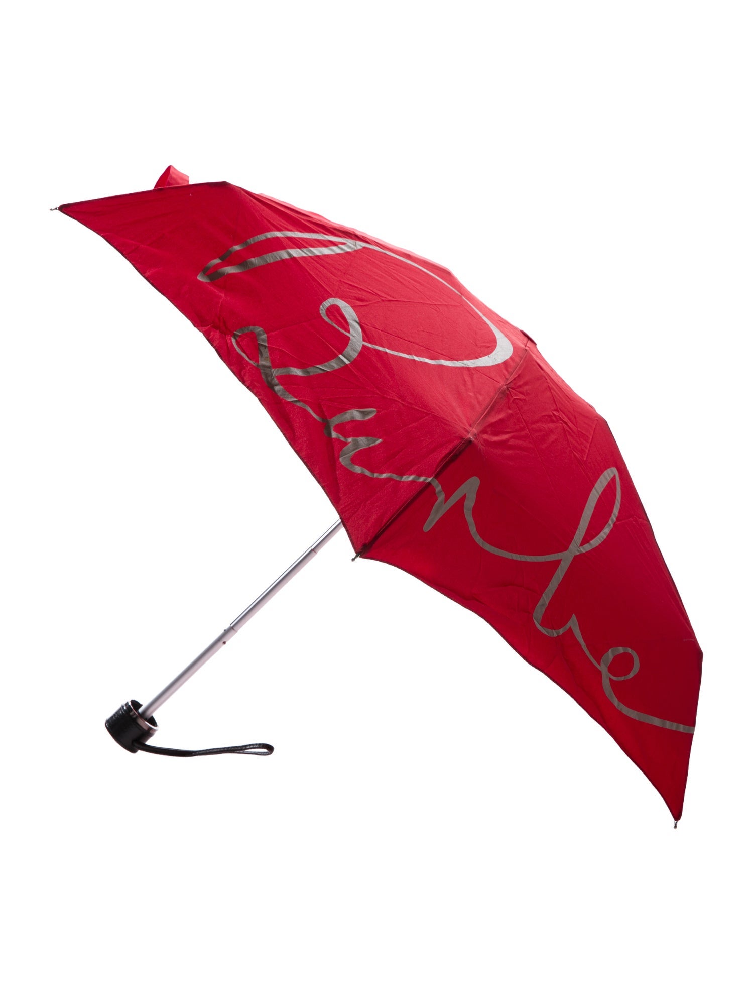 Michael Kors Two-Tone Patterned Umbrella - Black Umbrellas